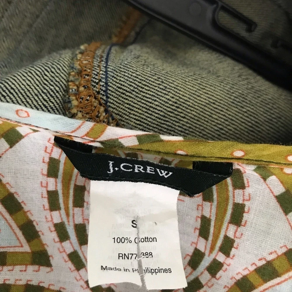 J. Crew paisley peasant top
